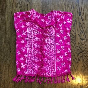 Pink Bandana Barbie Barbiecore Distressed Flowy Lightweight Tee